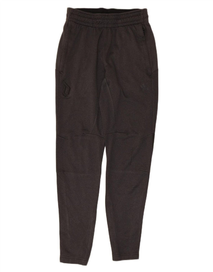 ADIDAS Mens Tracksuit Trousers Small Grey Colourblock Polyester