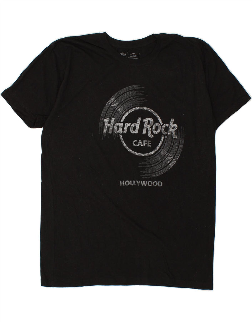 HARD ROCK CAFE Mens Hollywood Graphic T-Shirt Top Large Black Cotton | Vintage Hard Rock Cafe | Thrift | Second-Hand Hard Rock Cafe | Used Clothing | Messina Hembry 