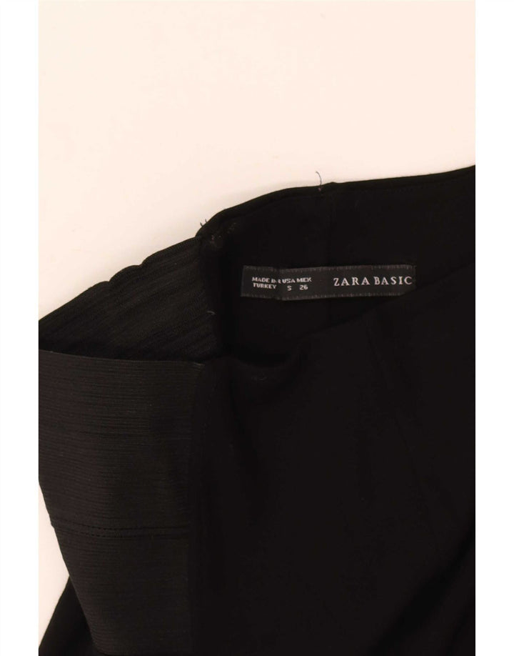 Zara Womens Leggings UK 8 Small Black