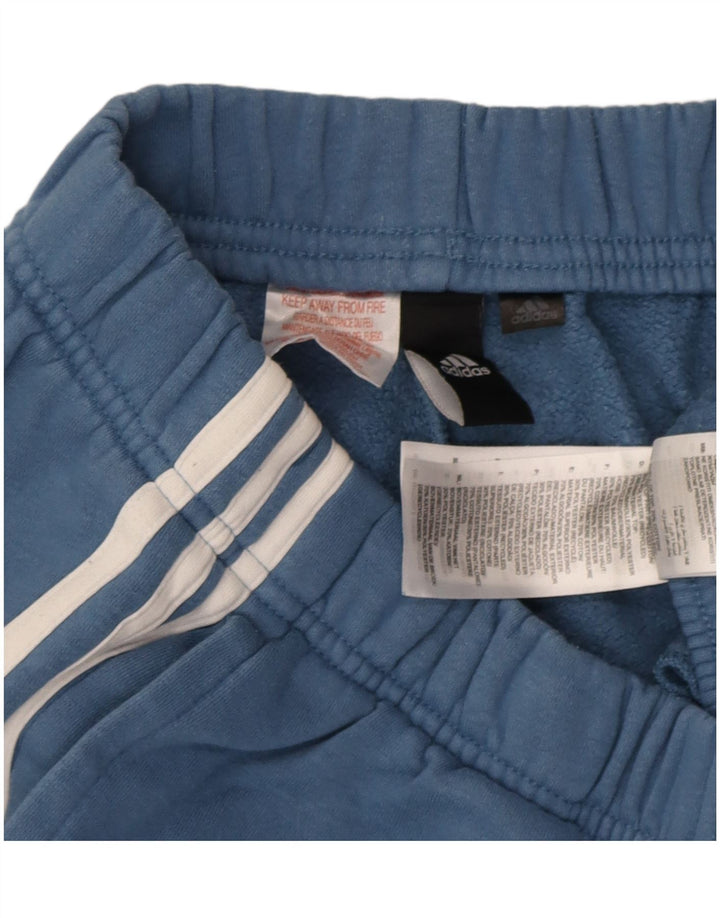 Adidas Mens Tracksuit Trousers Joggers Small Blue Cotton