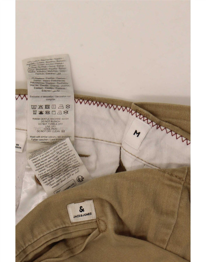 Jack & Jones Mens Regular Chino Shorts Medium W32 Khaki Cotton