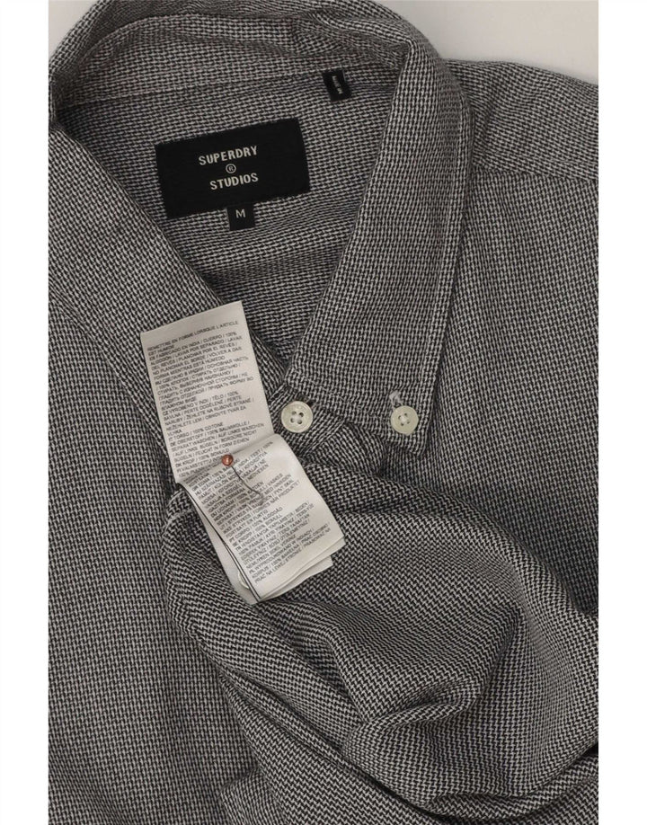 Superdry Mens Shirt Medium Grey Cotton