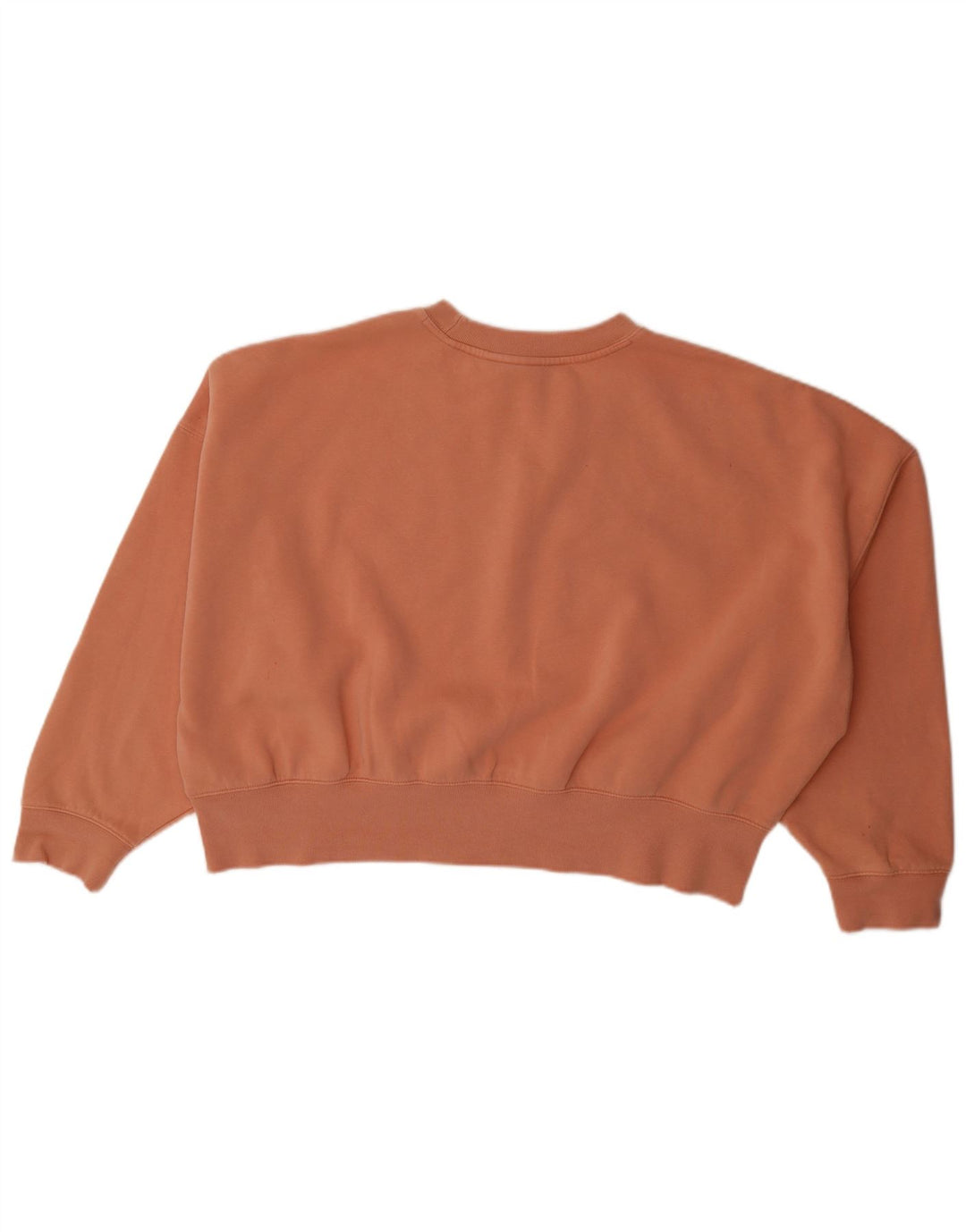 Adidas Womens Oversized Sweatshirt Jumper UK 16 Large Orange Cotton