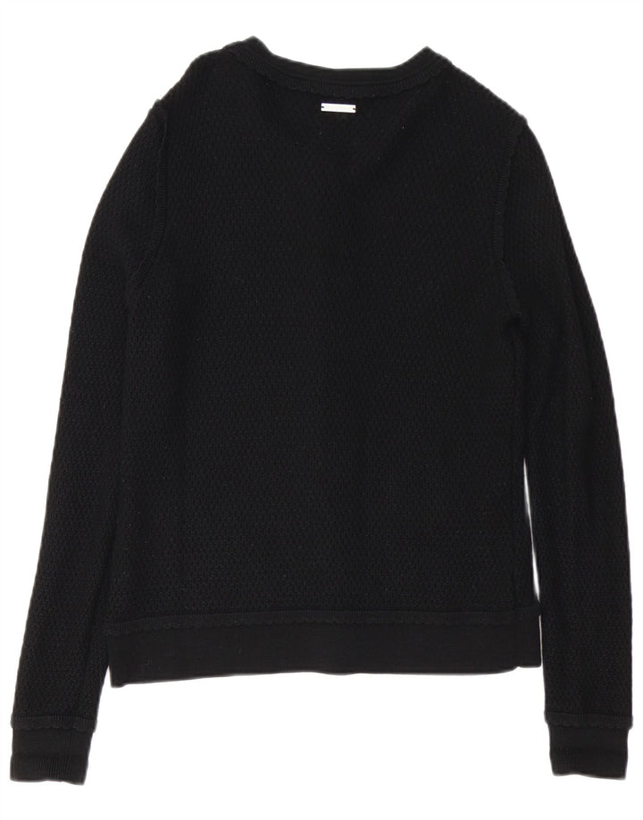 Michael Kors Womens Cardigan Sweater UK 14 Medium Black