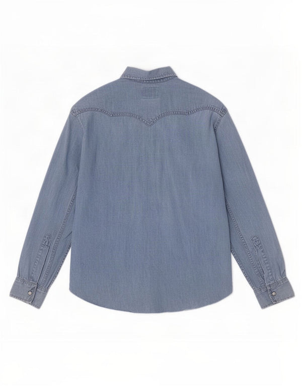 Levi's Mens Denim Shirt Small Blue Cotton