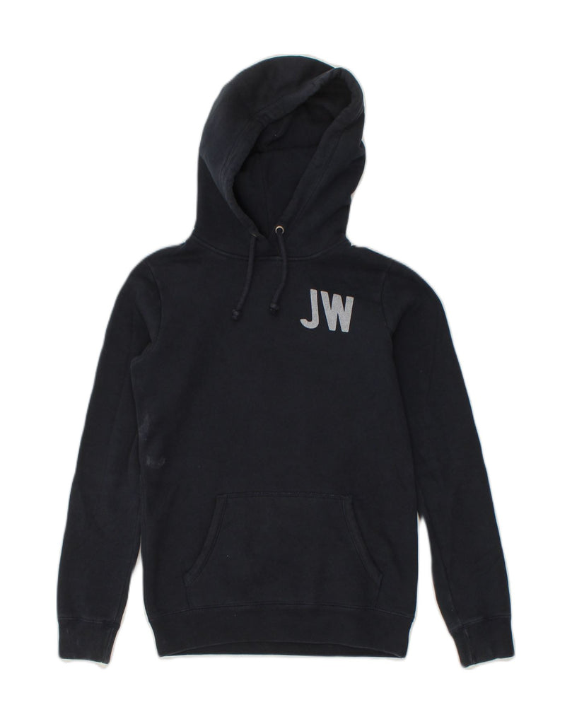 JACK WILLS Womens Hoodie Jumper UK 8 Small  Navy Blue Cotton | Vintage Jack Wills | Thrift | Second-Hand Jack Wills | Used Clothing | Messina Hembry 