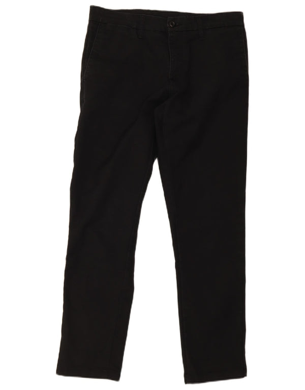 Carhartt Mens Sid Straight Chino Trousers W32 L30 Black Cotton