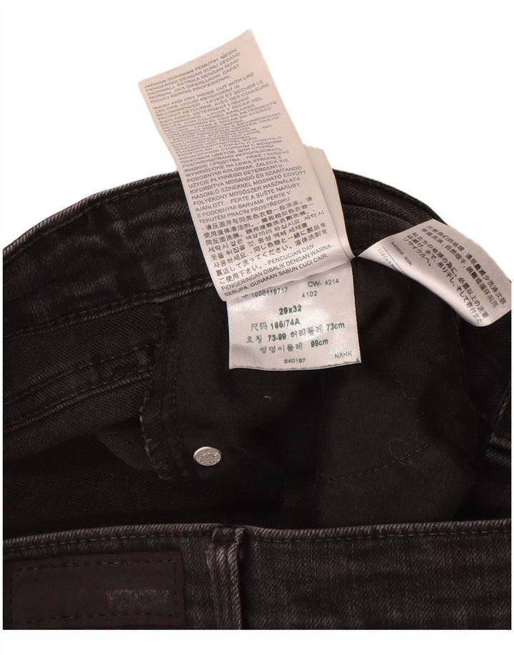 Levi's Womens Demi Curve Mid Rise Slim Jeans US 8 Medium W29 L32 Grey