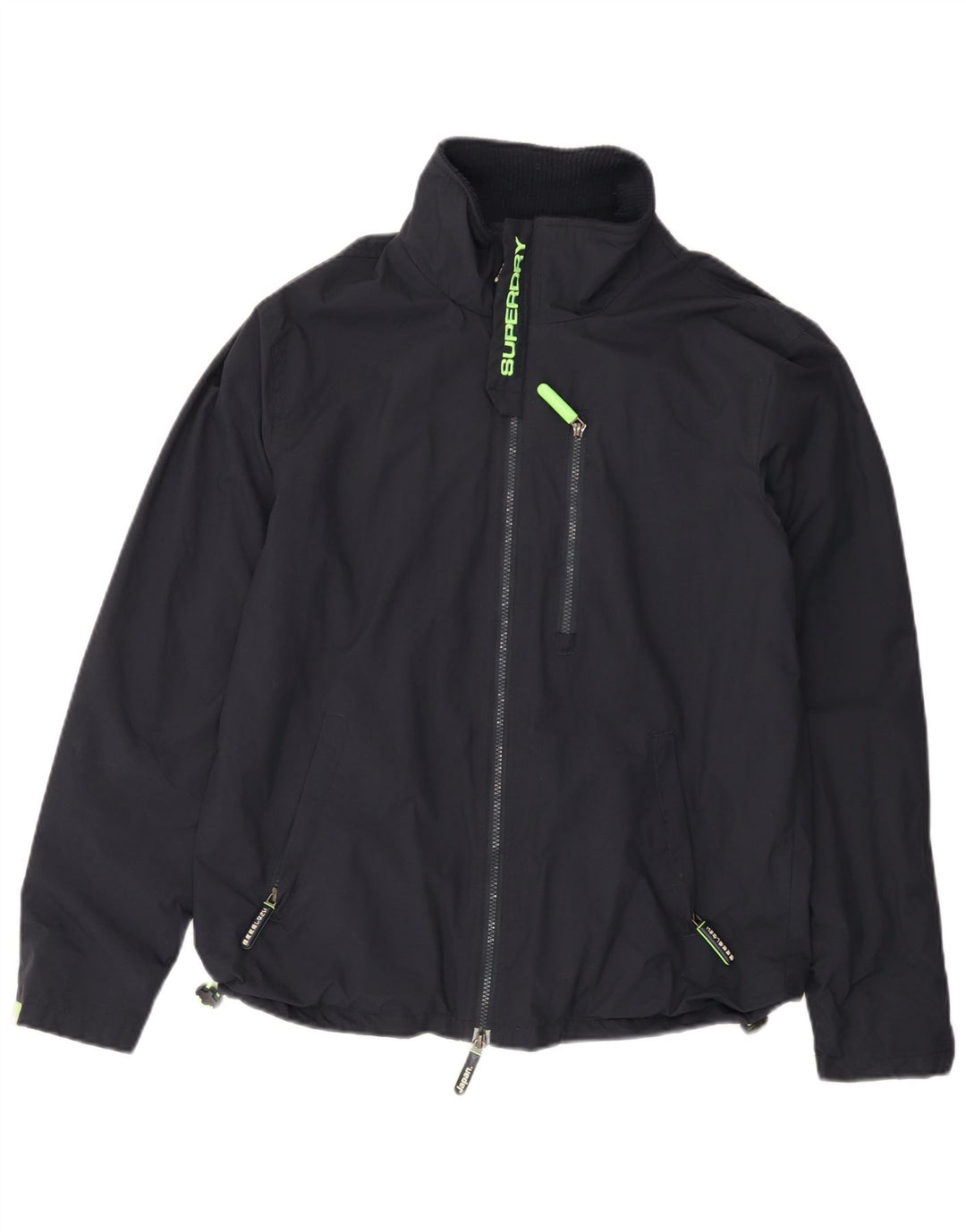 SUPERDRY Mens The Windhiker Windbreaker Jacket UK 38 Medium Navy Blue