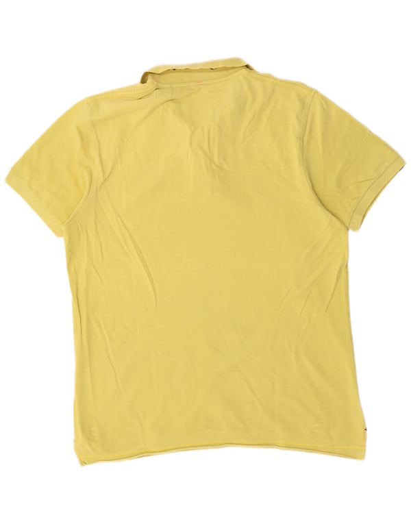 Sun68 Mens Polo Shirt 2XL Yellow Cotton