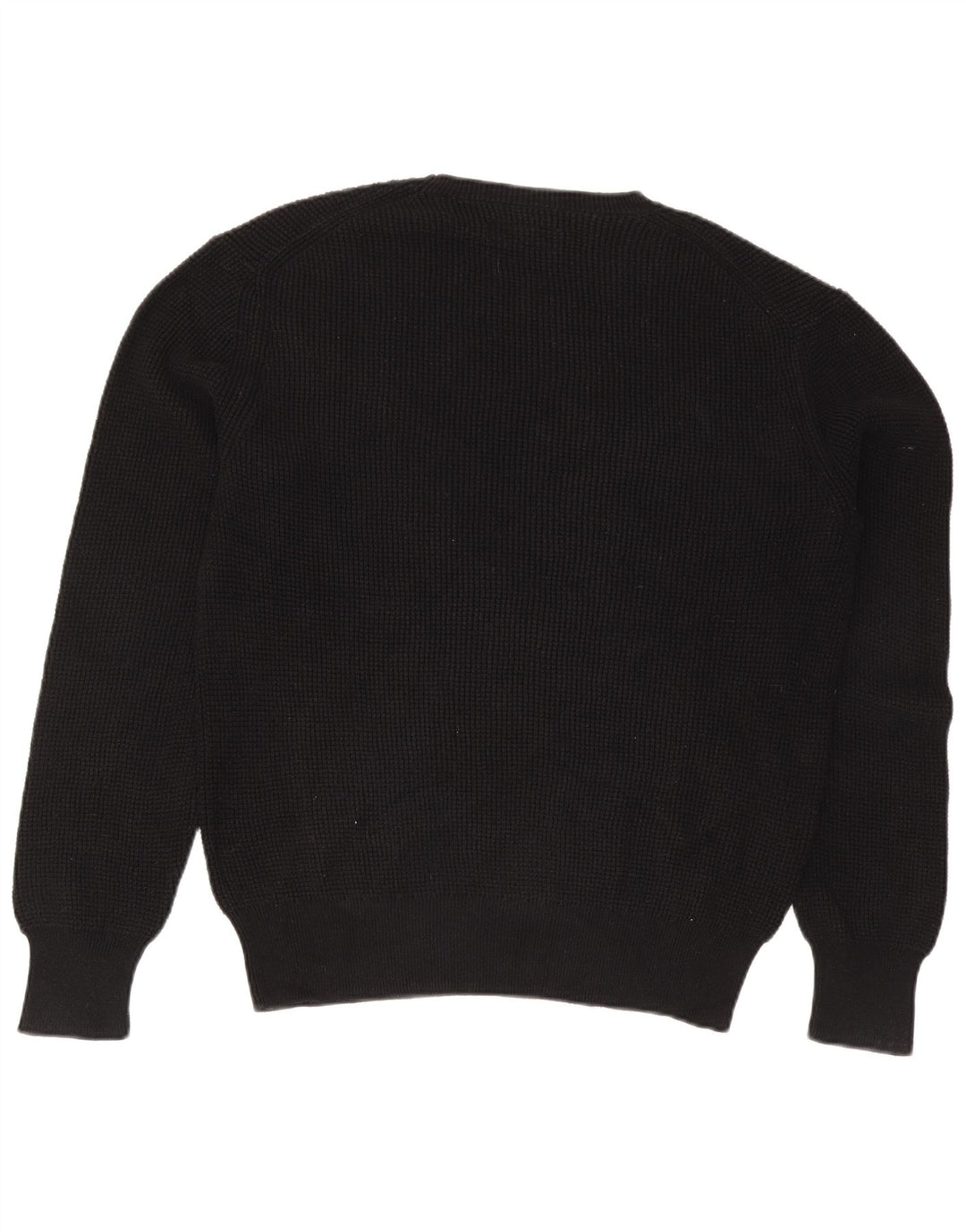 All Saints Mens Crew Neck Jumper Sweater Large Black Cotton