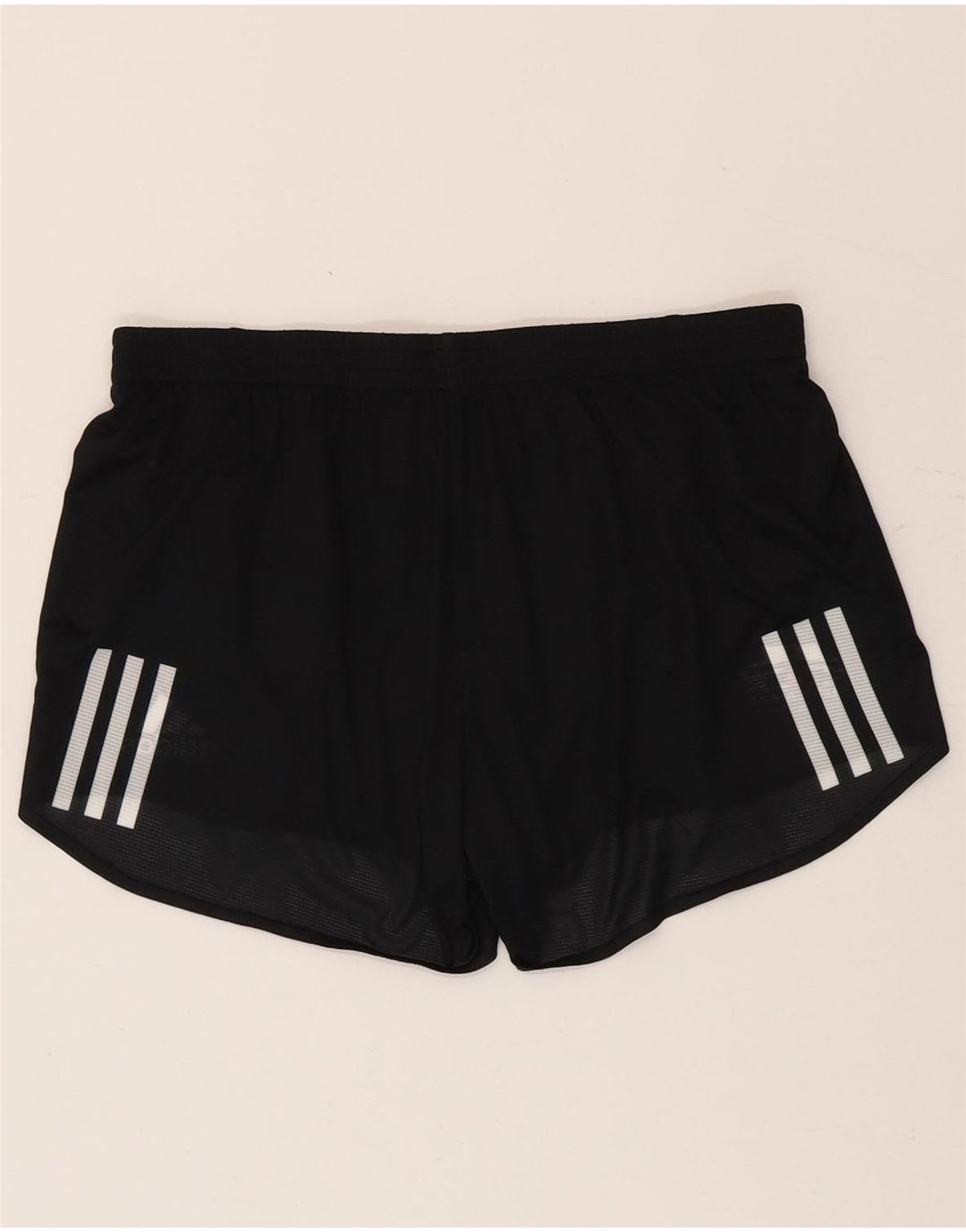 Adidas Womens Graphic Sport Shorts UK 12/14 Medium Black Polyester