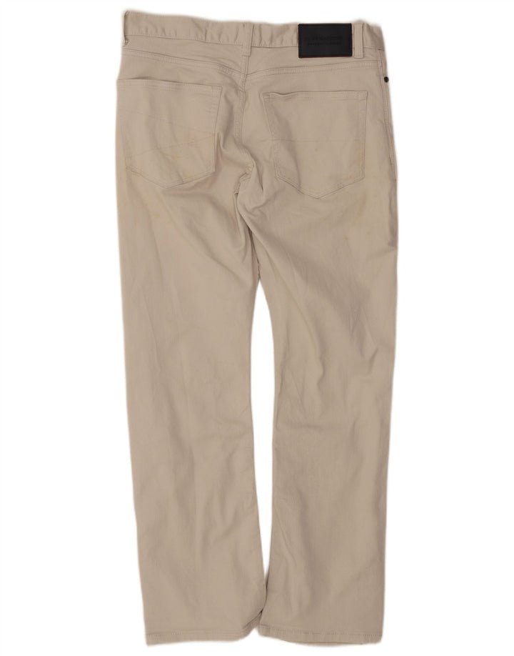 Marks & Spencer Mens Bootcut Casual Trousers W32 L29 Beige Cotton