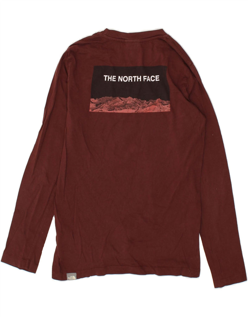 THE NORTH FACE Boys Graphic Top Long Sleeve 13-14 Years Large Brown Cotton | Vintage The North Face | Thrift | Second-Hand The North Face | Used Clothing | Messina Hembry 