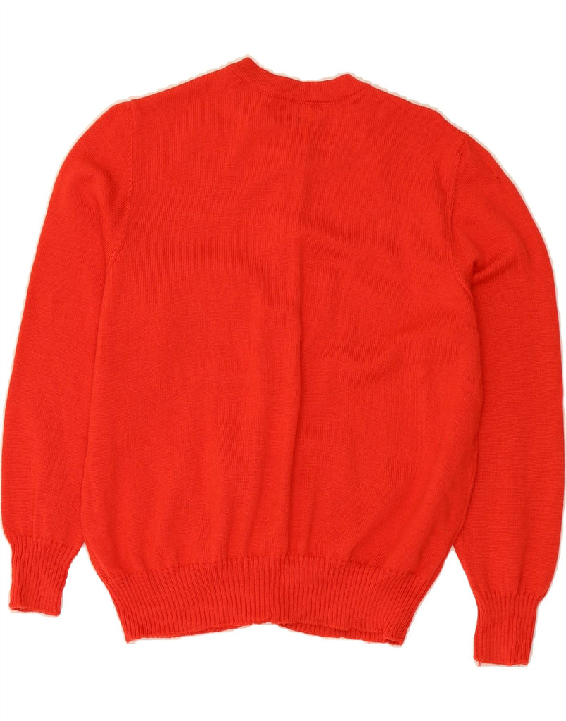 LUISA SPAGNOLI Womens Cardigan Sweater UK 14 Medium Red Wool Vintage Luisa Spagnoli and Second-Hand Luisa Spagnoli from Messina Hembry 