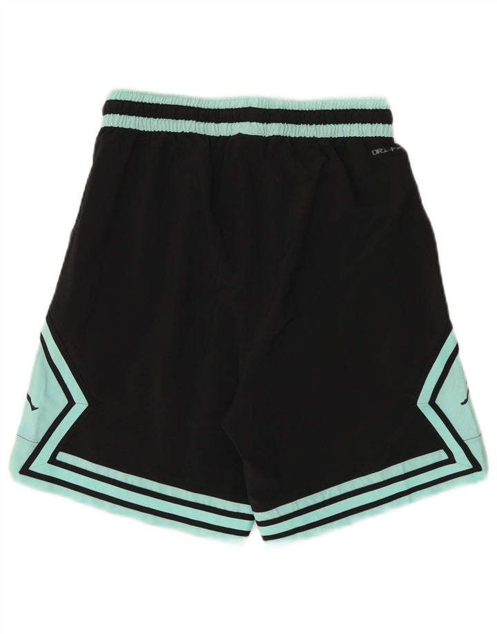 Jordan Mens Dri Fit Graphic Sport Shorts Small Black Colourblock Polyester