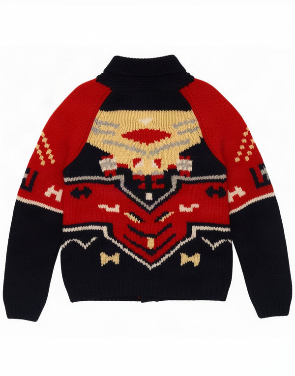 Shenandoah Womens Cardigan Sweater UK 12 Medium Black Geometric Novelty