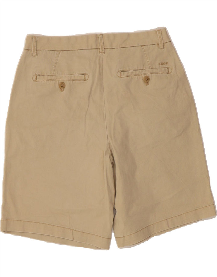 IZOD Womens Salt Water Pegged Chino Shorts  W30 Medium  Beige Cotton Vintage Izod and Second-Hand Izod from Messina Hembry 
