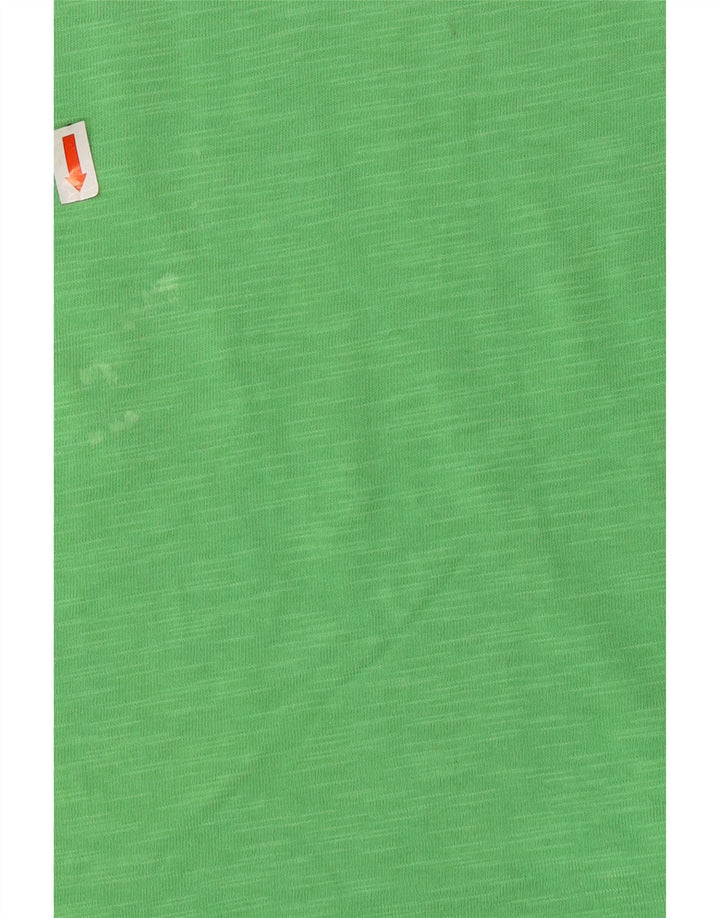 PUMA Mens Graphic T-Shirt Top Small Green Flecked Cotton
