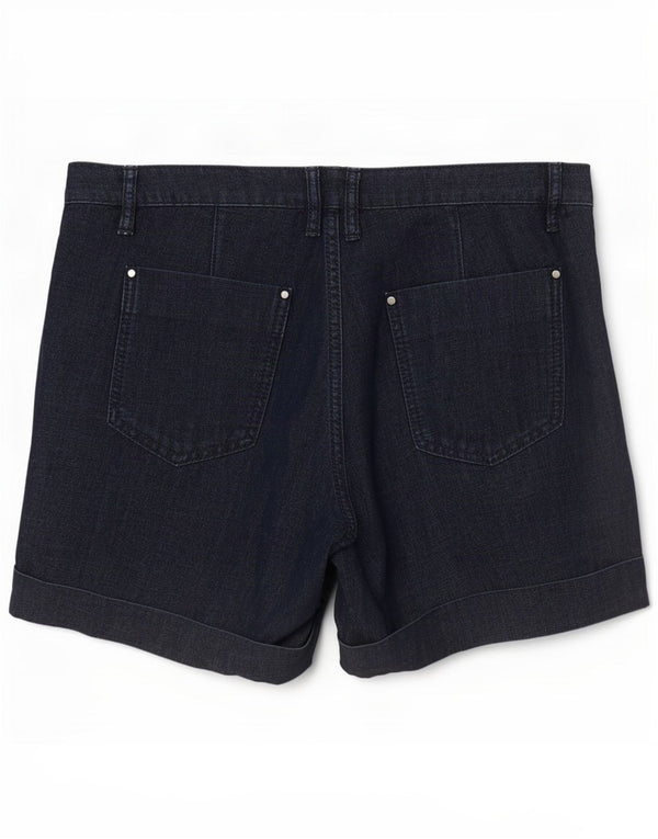 Massimo Dutti Womens Denim Shorts EU 40 Medium W30 Navy Blue Cotton