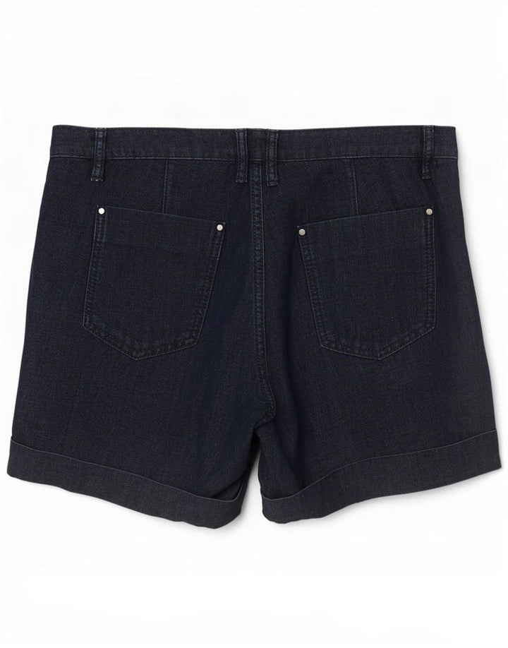 Massimo Dutti Womens Denim Shorts EU 40 Medium W30 Navy Blue Cotton