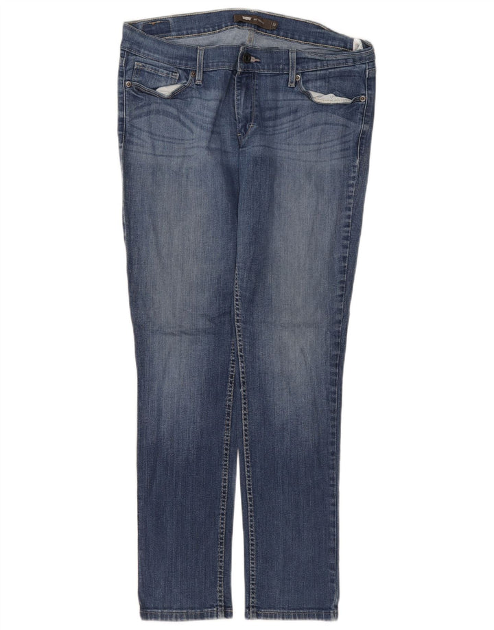 LEVI'S Womens 524 Skinny Jeans W31 L32 Blue Cotton