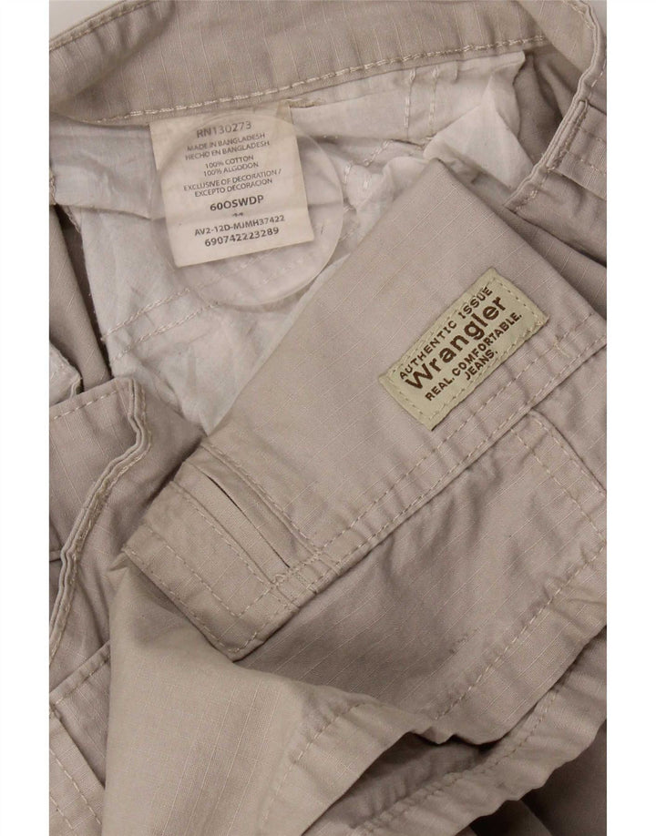 Wrangler Mens Cargo Shorts W44 2XL Grey Cotton