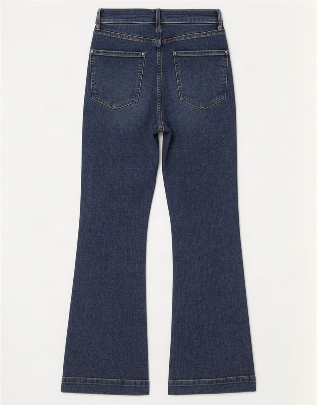 Marks & Spencer Womens Regular Fit Flared Jeans UK 10 Small W26 L28 Blue