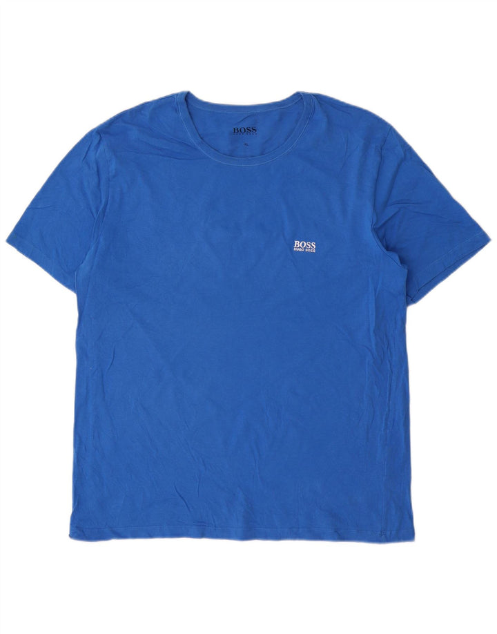 Hugo Boss Mens T-Shirt Top XL Blue