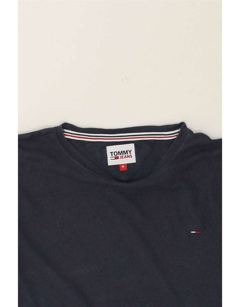 TOMMY HILFIGER Mens Top Long Sleeve Medium Navy Blue Cotton | Vintage Tommy Hilfiger | Thrift | Second-Hand Tommy Hilfiger | Used Clothing | Messina Hembry 