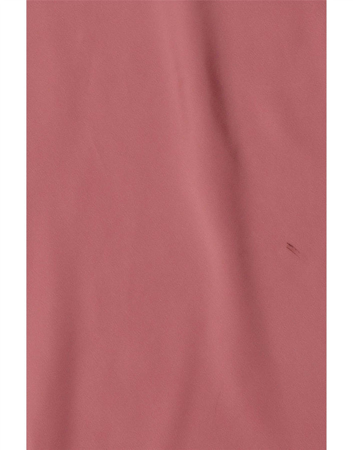 Zara Womens High Waist Midi Skirt XL W32 Pink Polyester