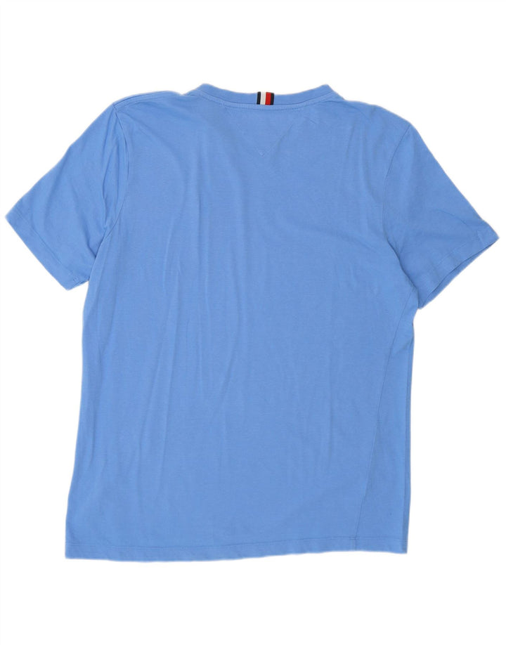 Tommy Hilfiger Mens Regular Fit Graphic T-Shirt Top Medium Blue Cotton
