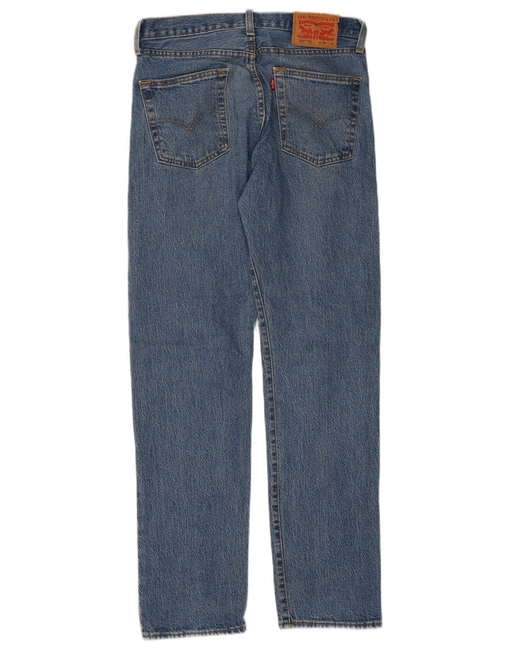 Levi's Mens 501 Straight Jeans W29 L32 Blue Cotton