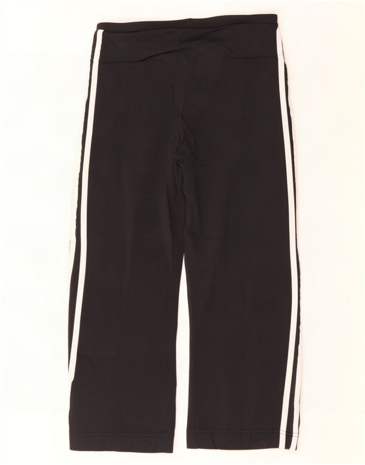Adidas Womens Capri Tracksuit Trousers UK 12 Medium Black