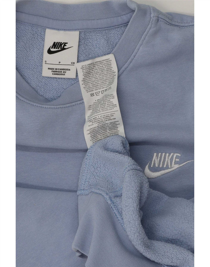 Nike Mens Sweatshirt Jumper Small Blue Cotton