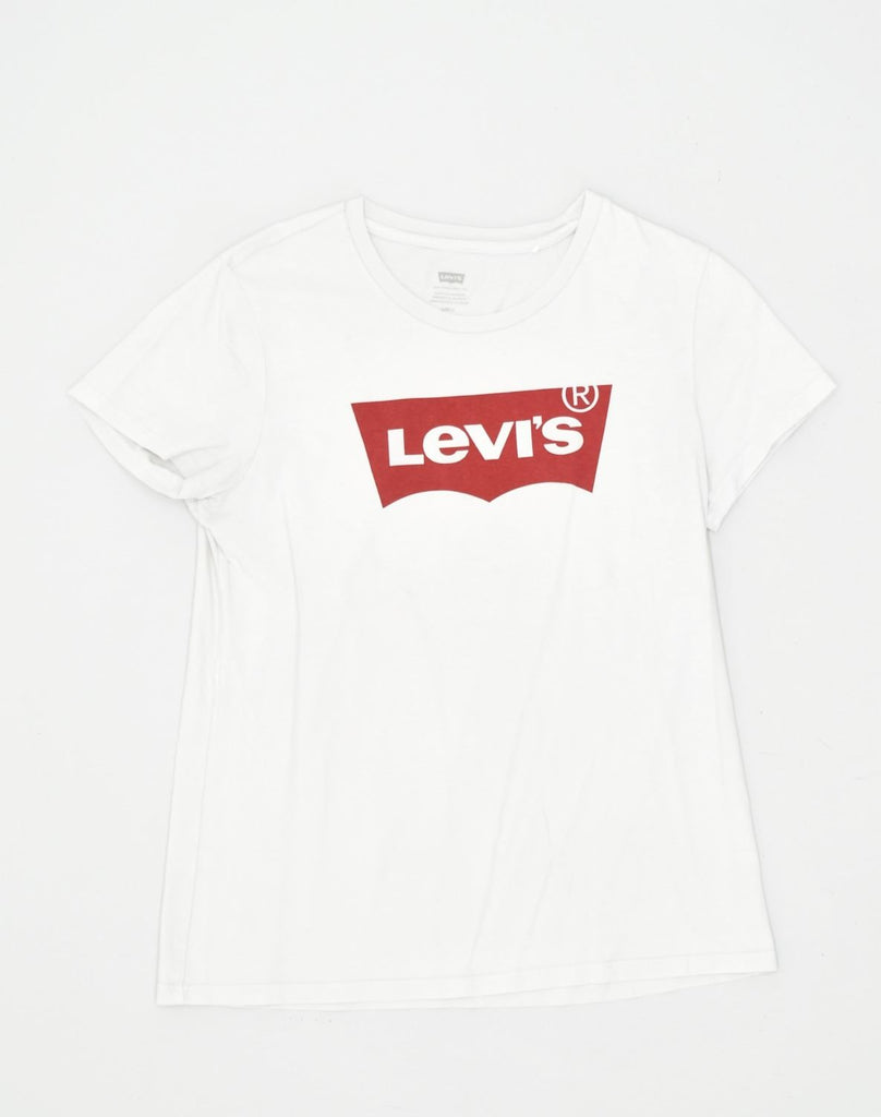 LEVI'S Mens Graphic T-Shirt Top Small White Cotton | Vintage Levi's | Thrift | Second-Hand Levi's | Used Clothing | Messina Hembry 