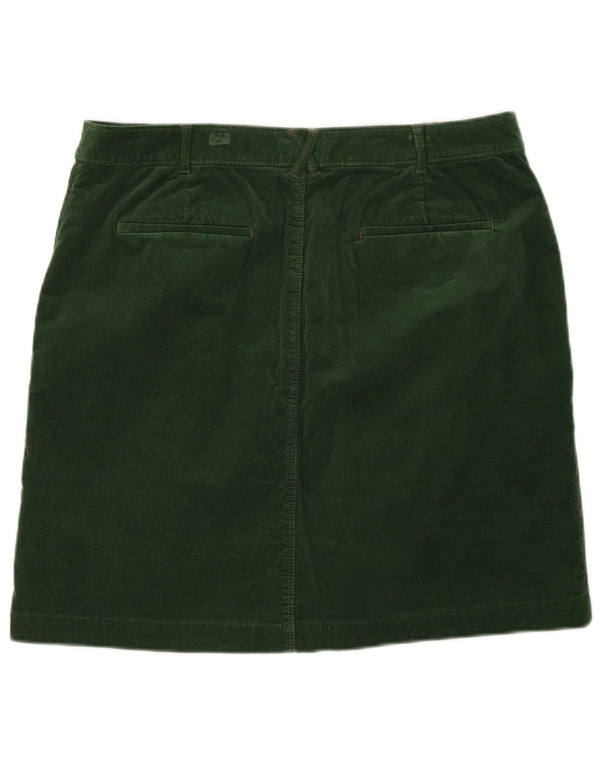 White Stuff Womens Mini Corduroy Skirt UK 16 Large W36  Green Cotton