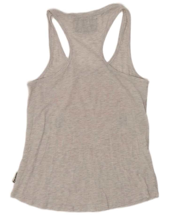 Superdry Mens Graphic Vest Top Small Grey Flecked Polyester