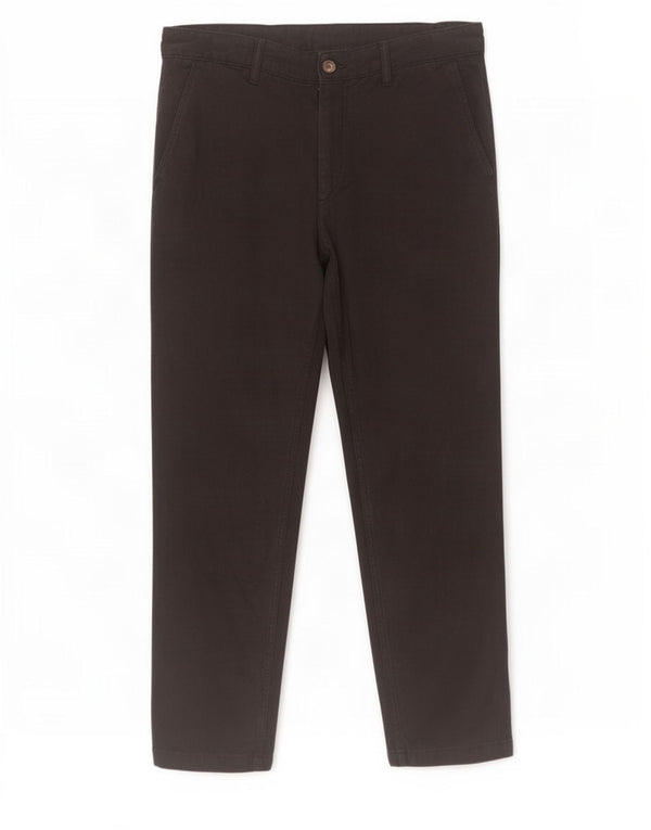 Zara Mens Slim Chino Trousers EU 42 Large W32 L28 Black