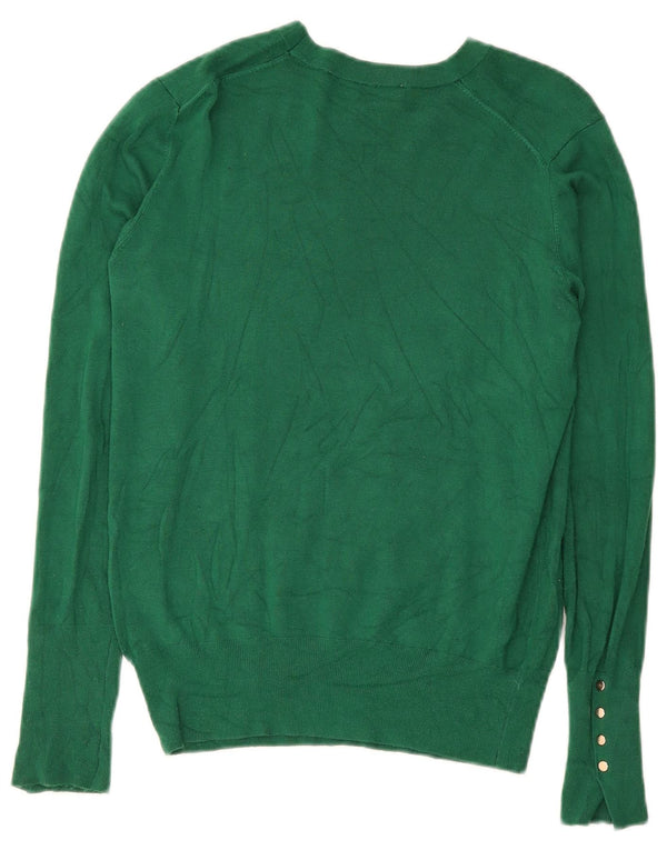 Zara Womens Boat Neck Jumper Sweater UK 18 XL Green