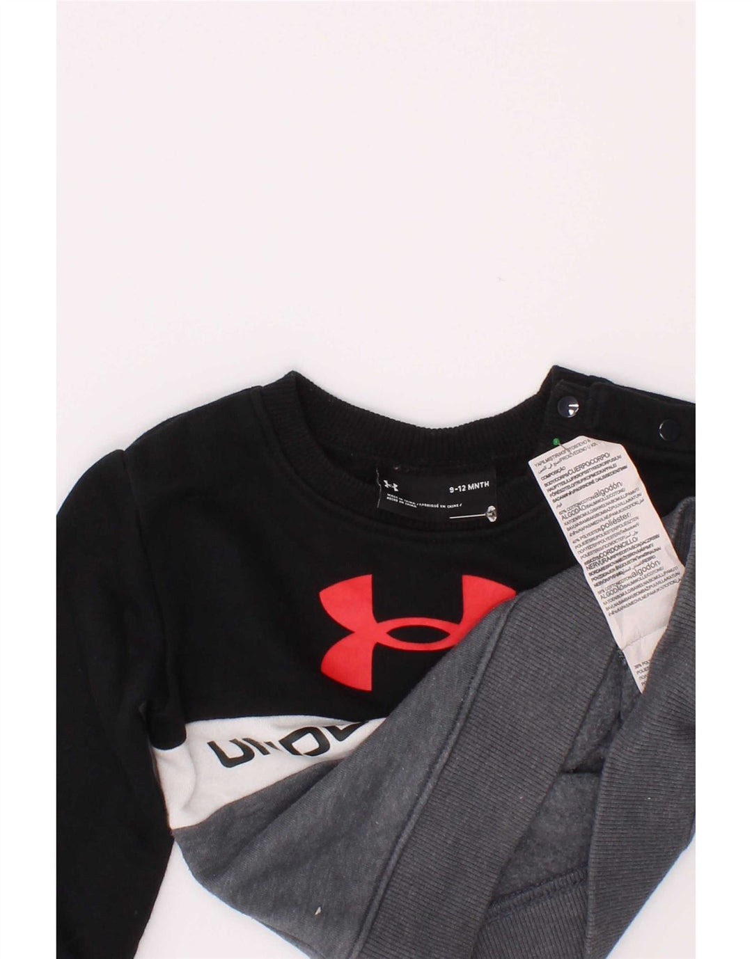 Under Armour Baby Boys Graphic Sweatshirt Jumper 9-12 Months Black