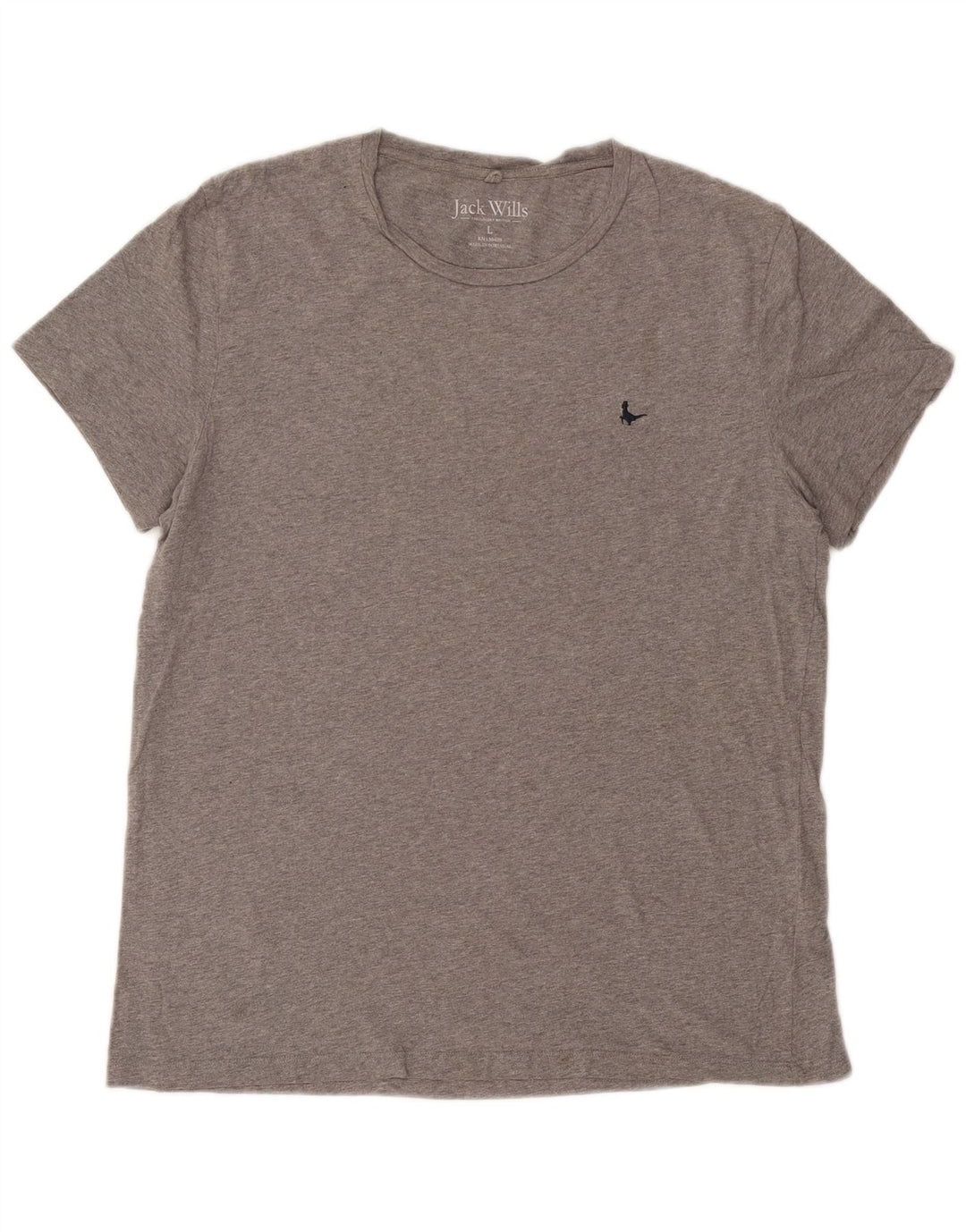 Jack Wills Mens T-Shirt Top Large Grey Flecked Cotton