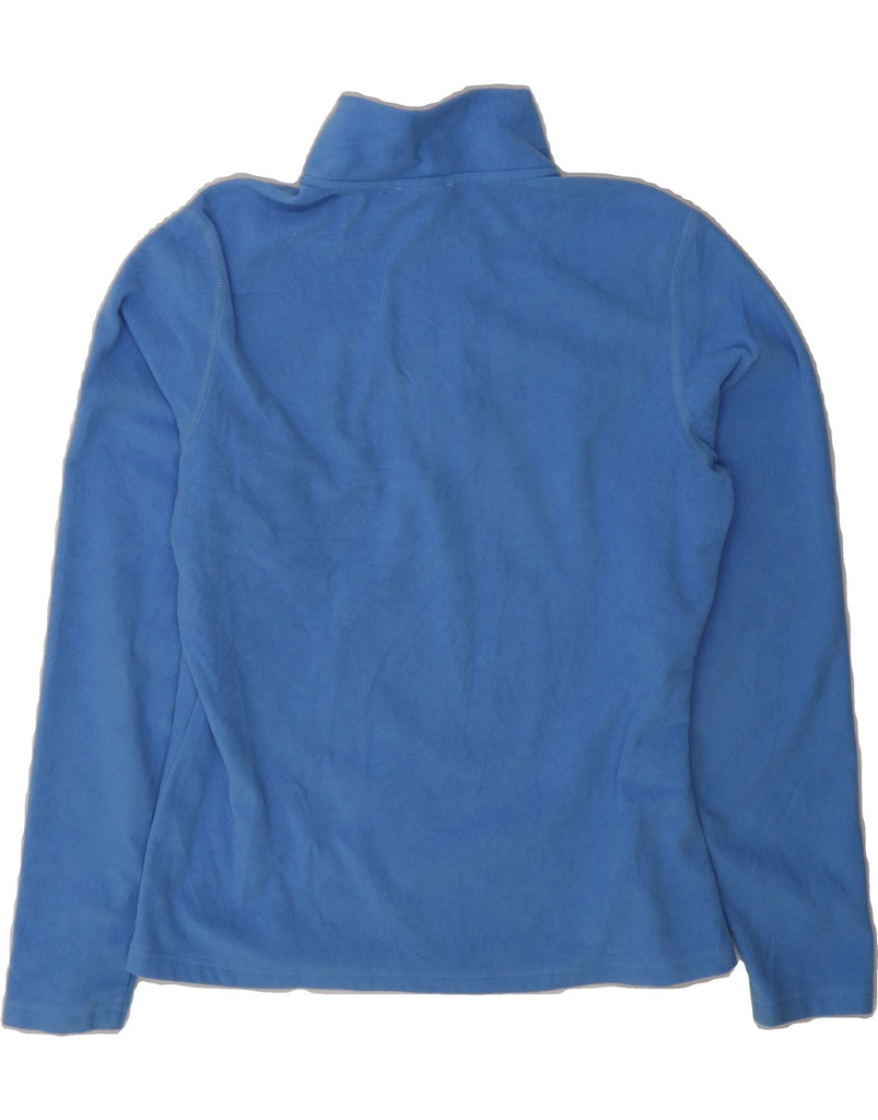 THE NORTH FACE Womens Zip Neck Fleece Jumper UK 12 Medium Blue Polyester Vintage The North Face and Second-Hand The North Face from Messina Hembry 