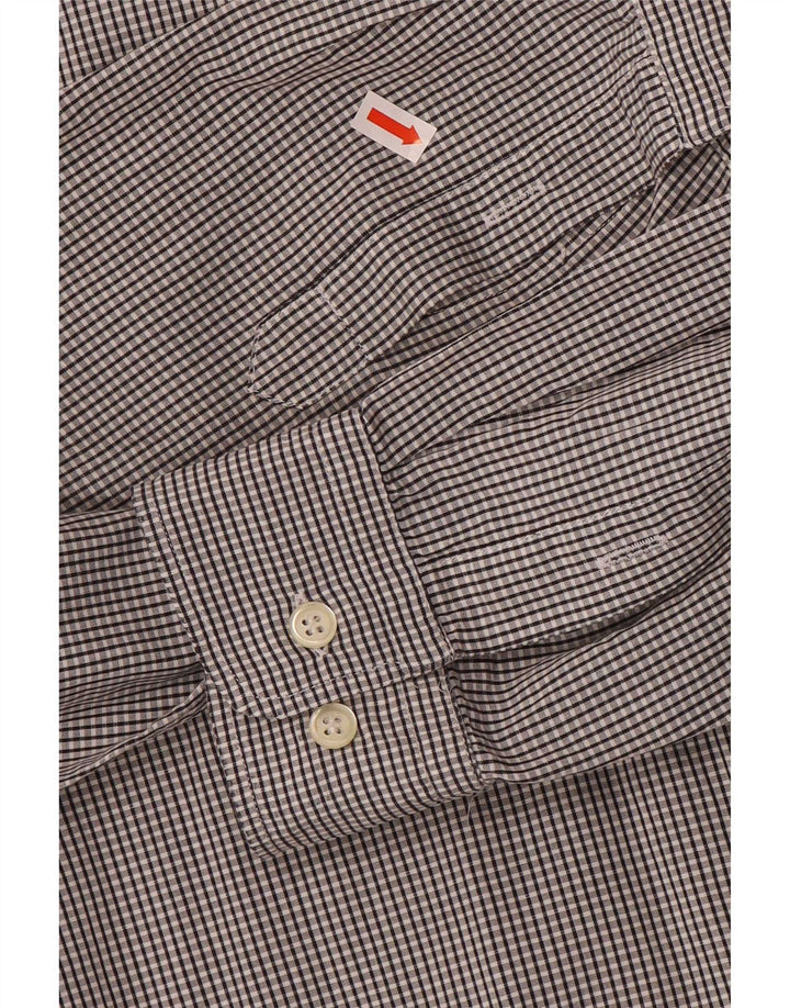 Fila Mens Shirt Large Grey Check