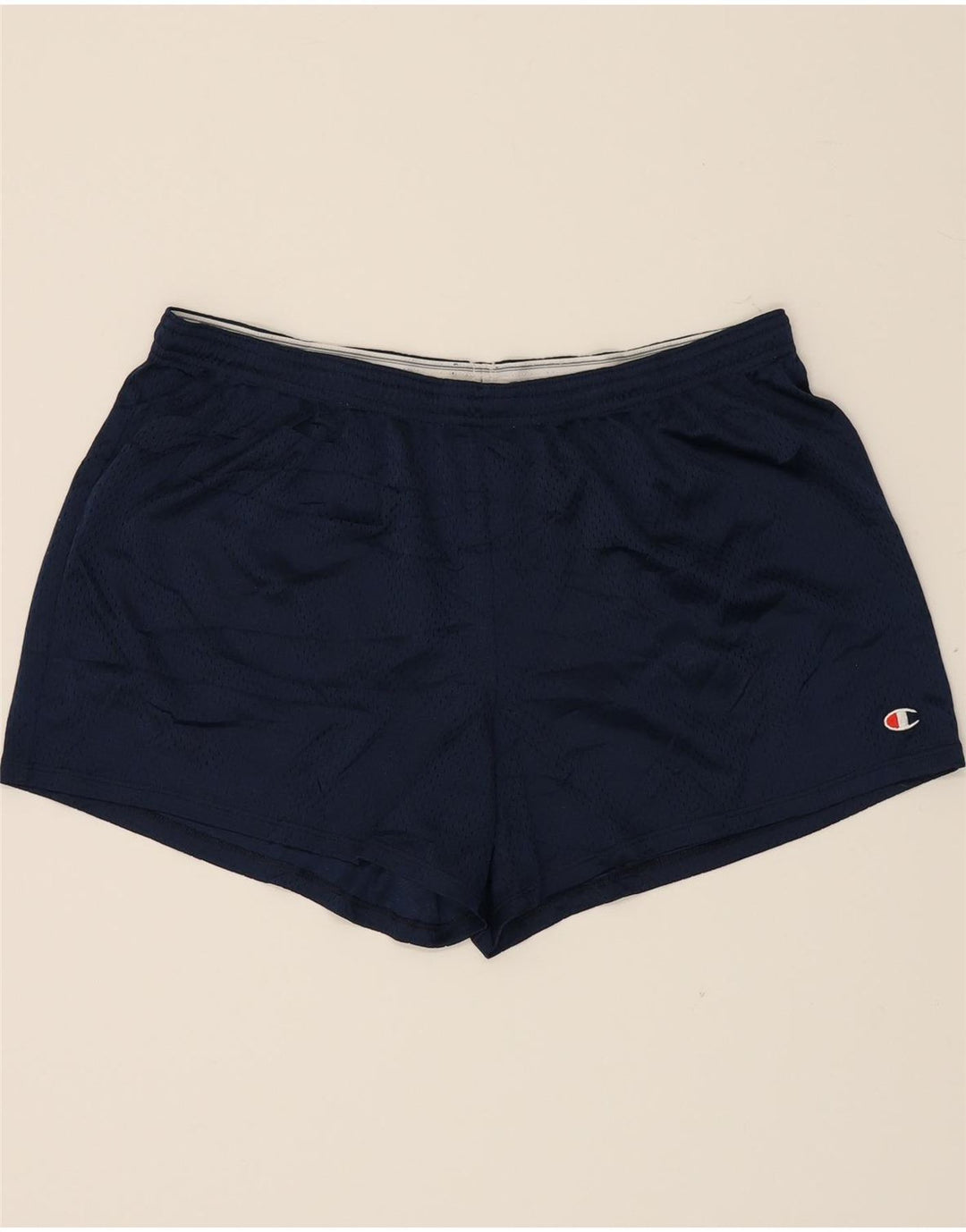 CHAMPION Womens Sport Shorts UK 18 XL  Navy Blue Polyester Vintage Champion and Second-Hand Champion from Messina Hembry 