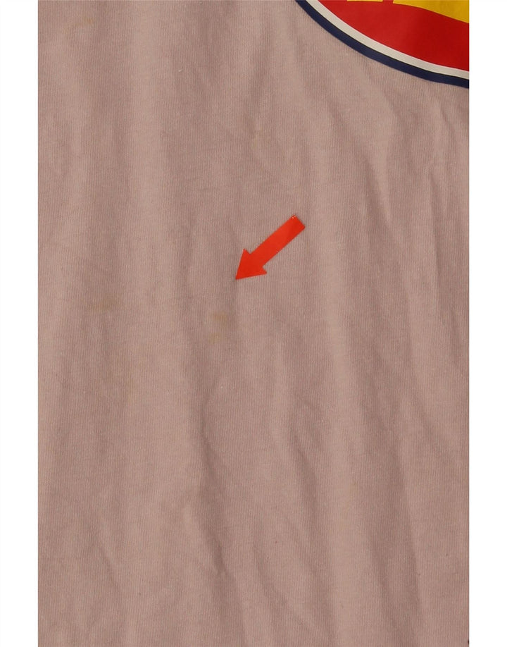 Dickies Mens Graphic T-Shirt Top Small Pink Cotton