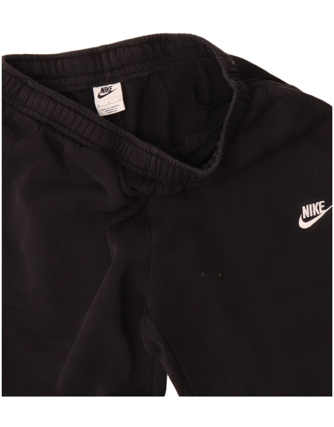 Nike Mens Tracksuit Trousers Joggers Medium Black Cotton