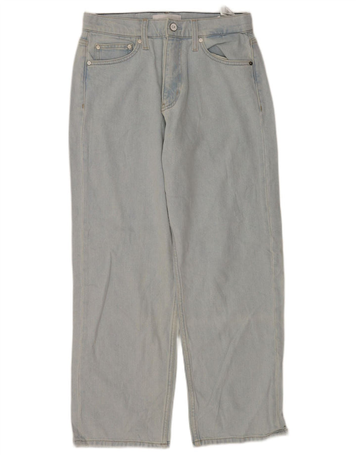 CALVIN KLEIN Womens Straight Jeans W28 L27 Blue Cotton