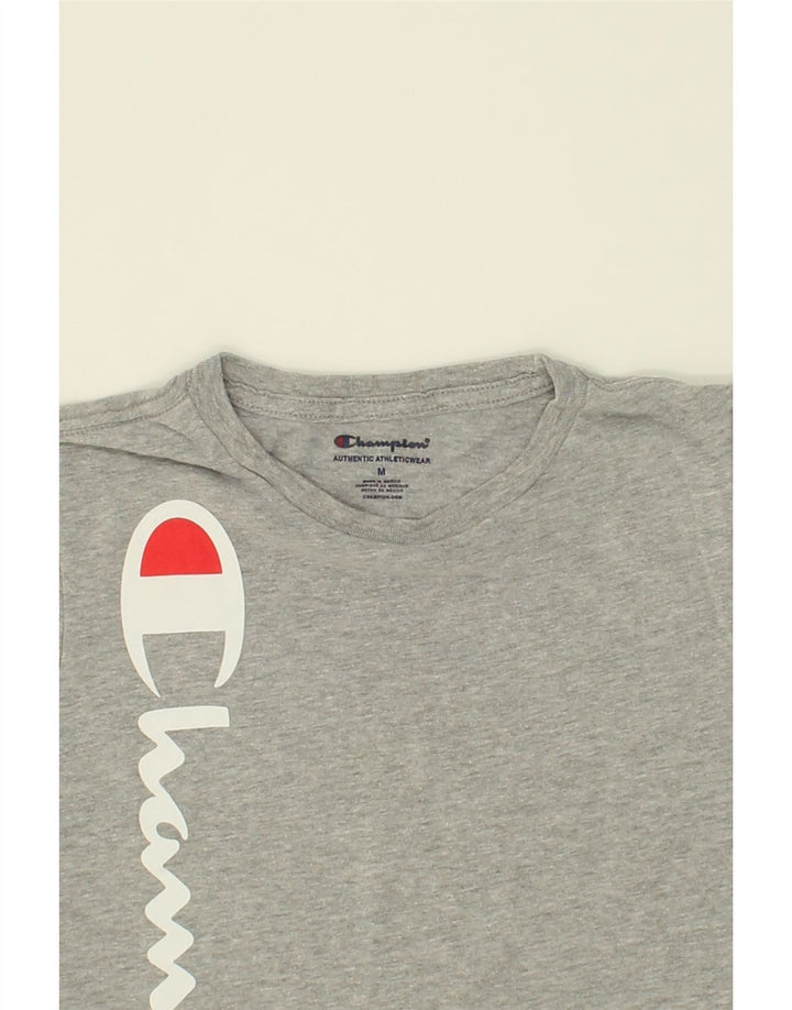 CHAMPION Boys Graphic T-Shirt Top 10-11 Years Medium Grey Cotton Vintage Champion and Second-Hand Champion from Messina Hembry 