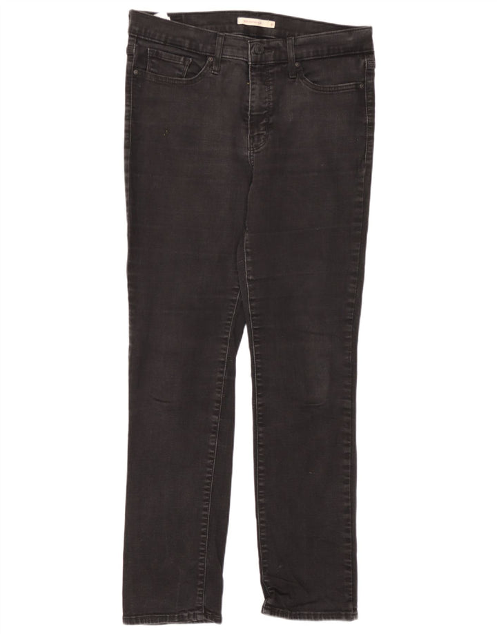 Levi's Womens 312 Shaping Slim Jeans W31 L30 Black Cotton